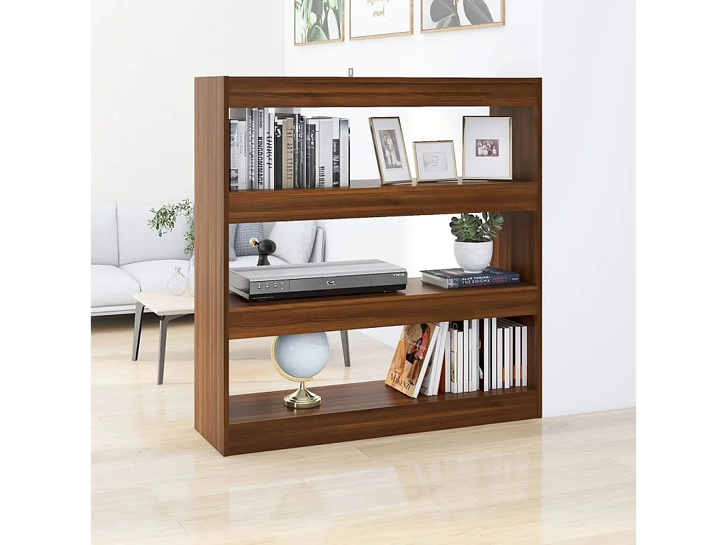 Bibliothèque/Séparateur de pièce Chêne marron 100x30x103 cm