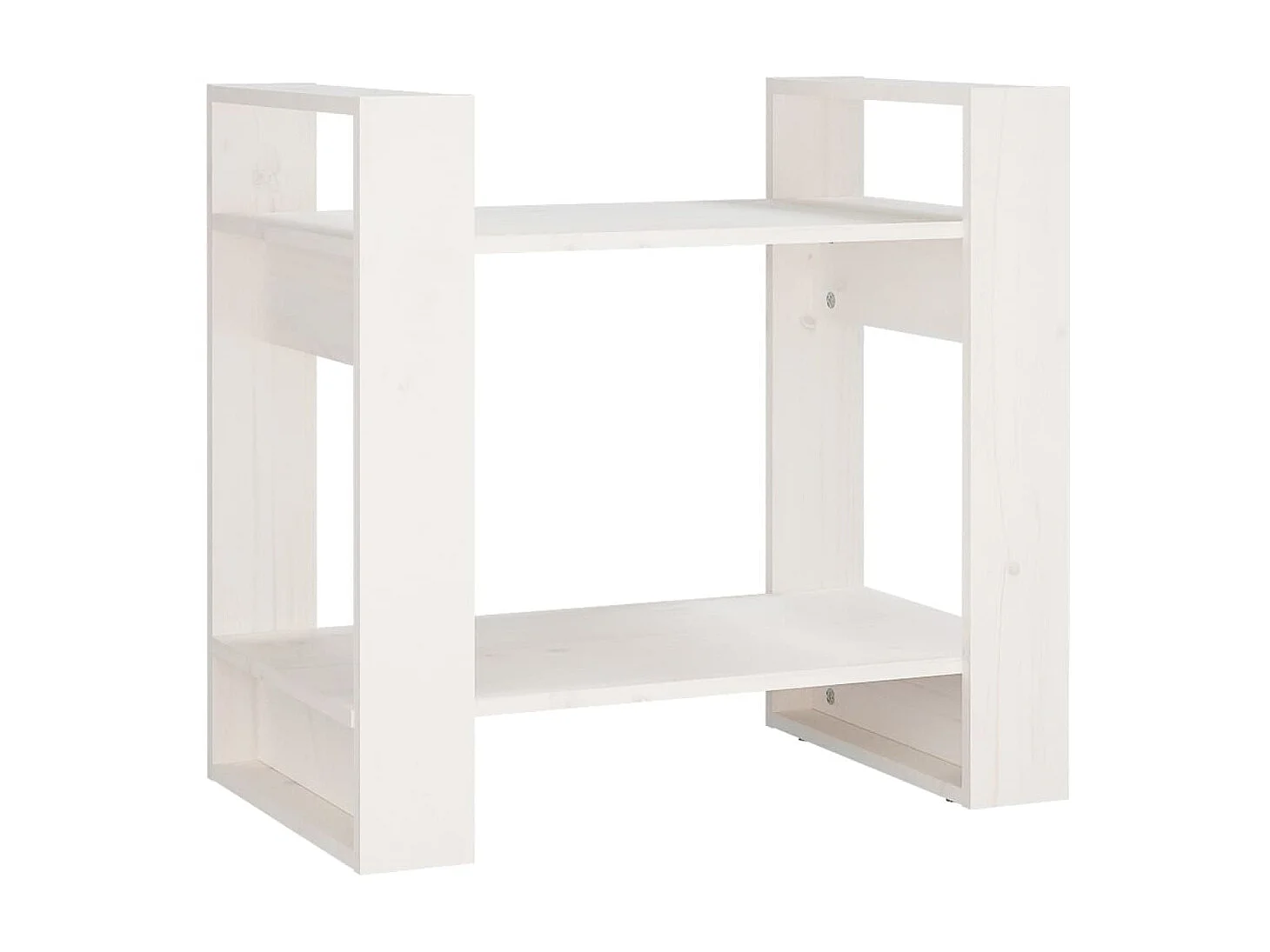 Boekenkast/Roomdivider Wit 60x35x57 cm Massief grenen