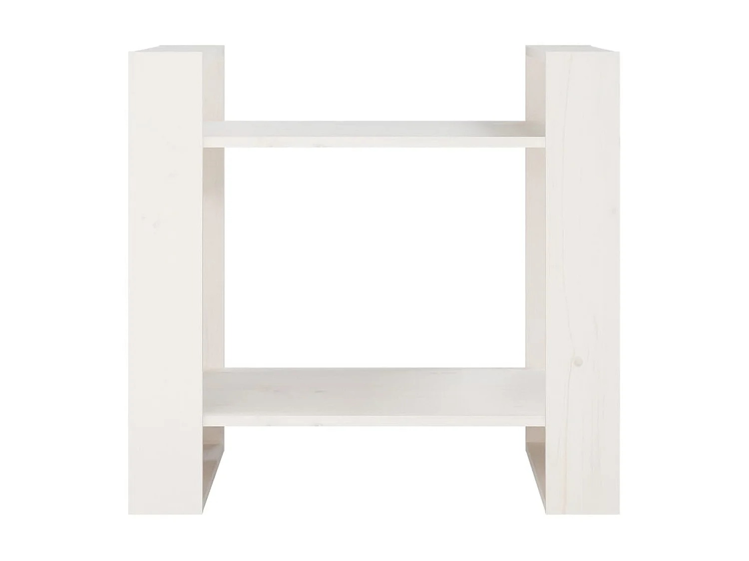Bibliothèque/Séparateur de pièce Blanc 60x35x57 cm Pin solide