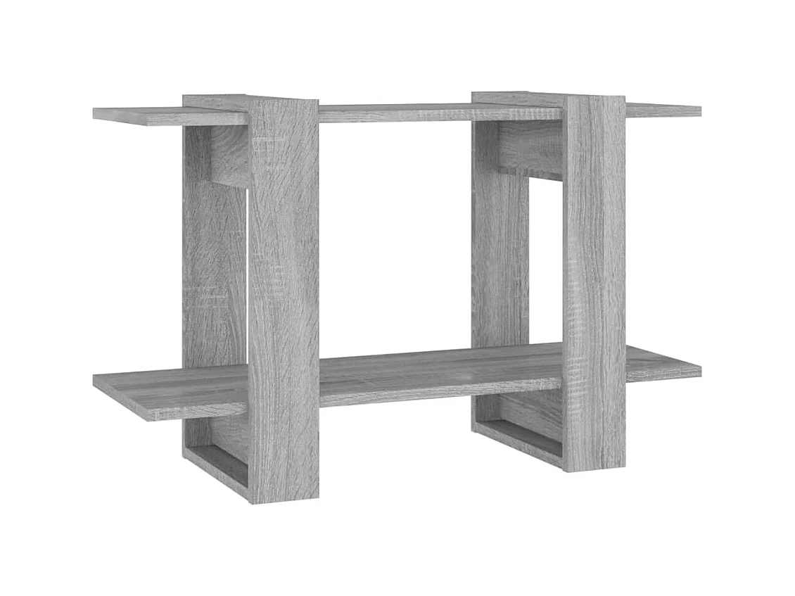 Bibliothèque/Séparateur de pièce Sonoma gris 80x30x51 cm