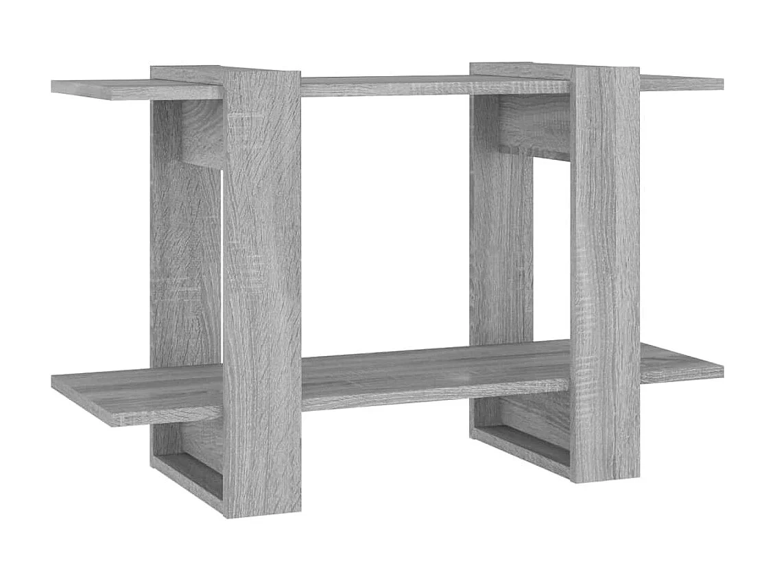 Bibliothèque/Séparateur de pièce Sonoma gris 80x30x51 cm