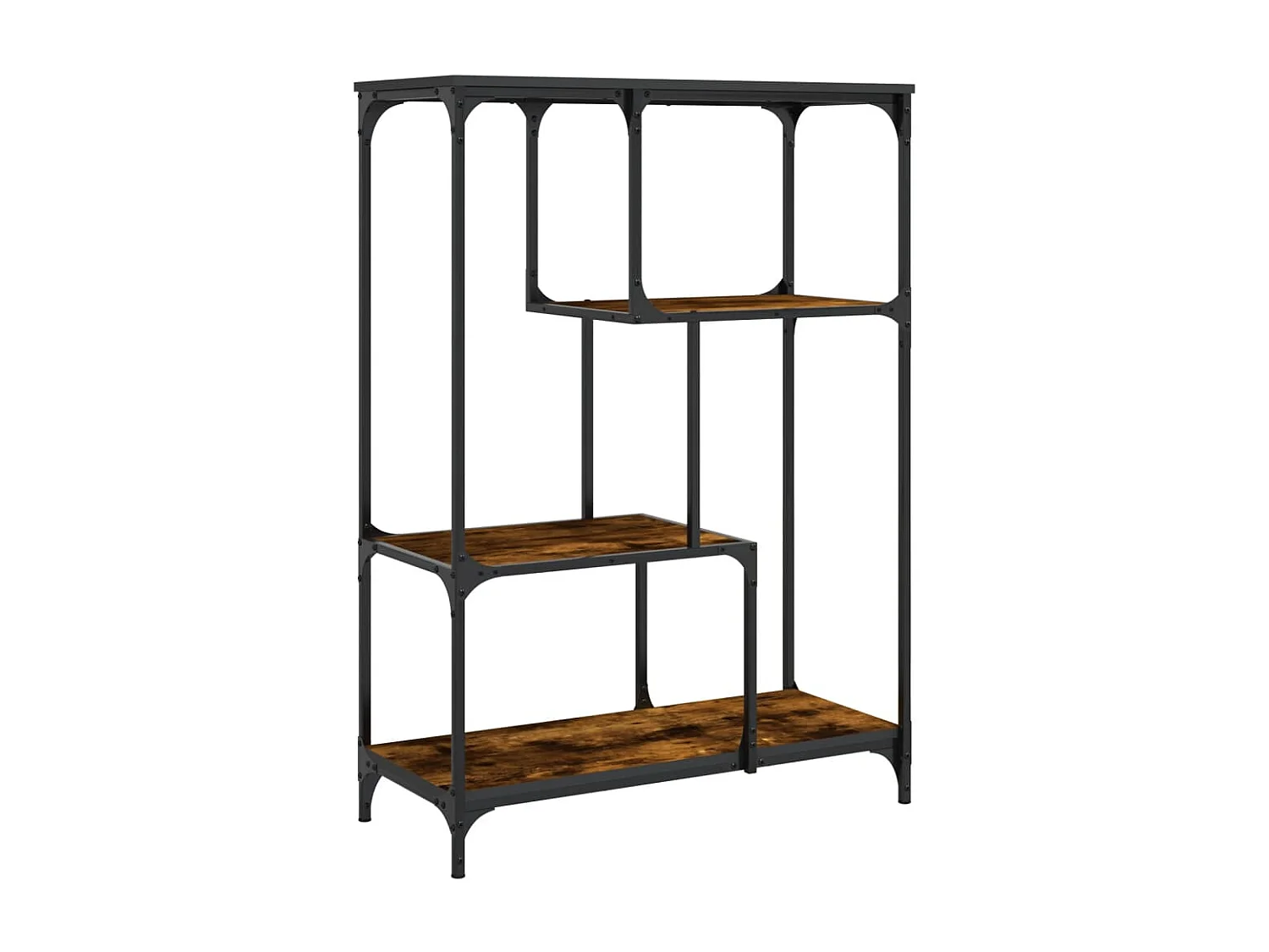 Estante de carvalho Sonoma 81x36x115 cm madeira e aço