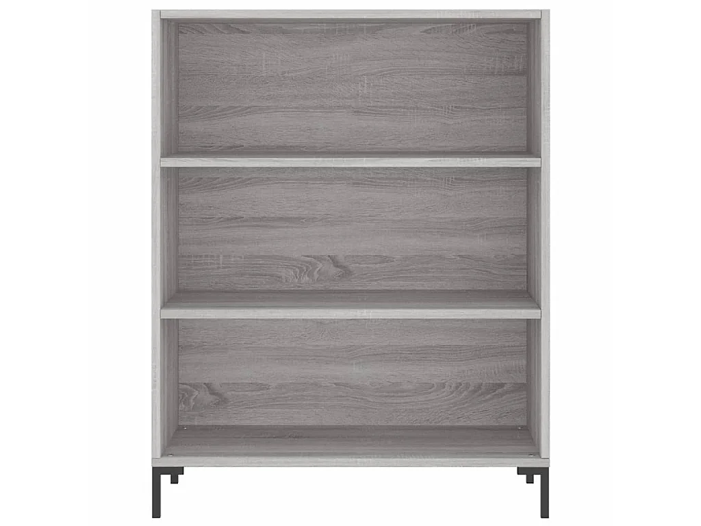 Bibliothèque sonoma gris 69,5x32,5x90 cm bois d'ingénierie