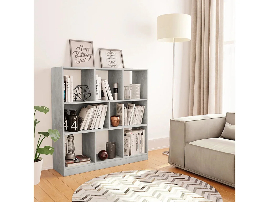 Librería Gris hormigón 97,5 x 29,5 x 100 cm Aglomerado