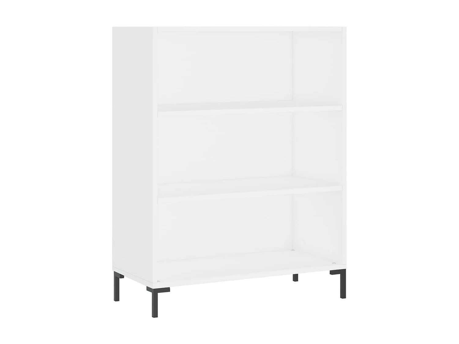 Weißes Bücherregal, 69,5 x 32,5 x 90 cm, Holzwerkstoff