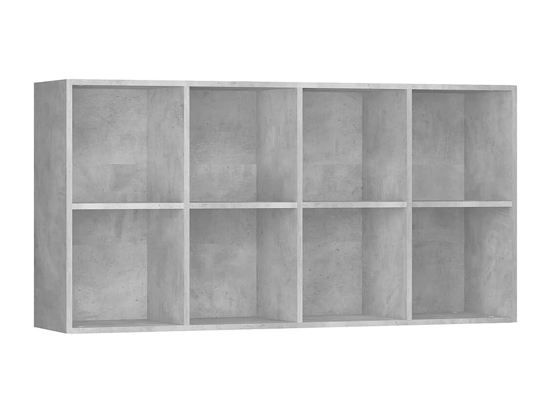 Bücherregal/Sideboard Betongrau 66 x 30 x 130 cm Spanplatte