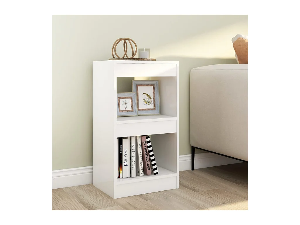 Boekenkast/Roomdivider Wit 40x30x72 cm