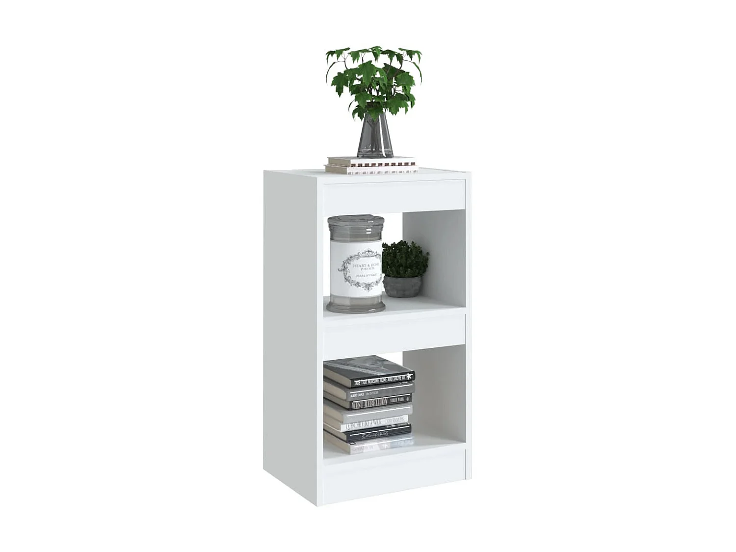 Bibliothèque/Séparateur de pièce Blanc 40x30x72 cm