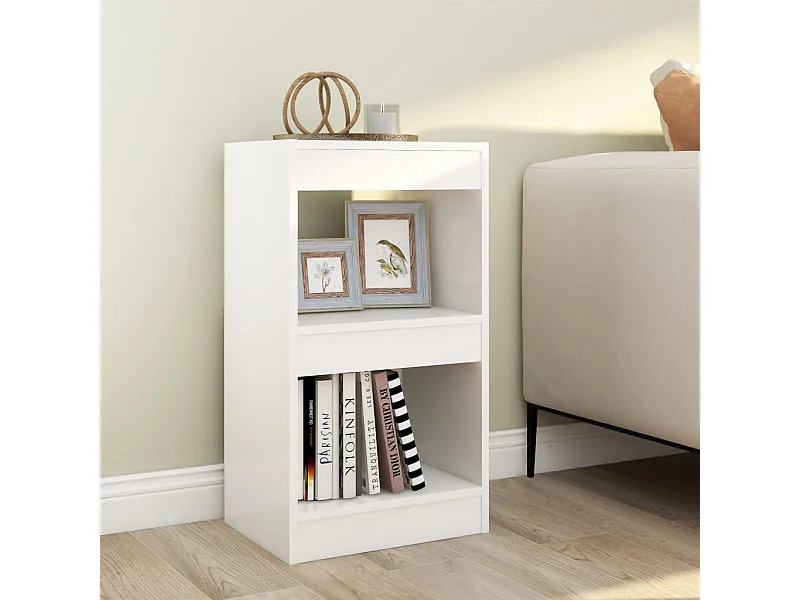 Bibliothèque/Séparateur de pièce Blanc 40x30x72 cm