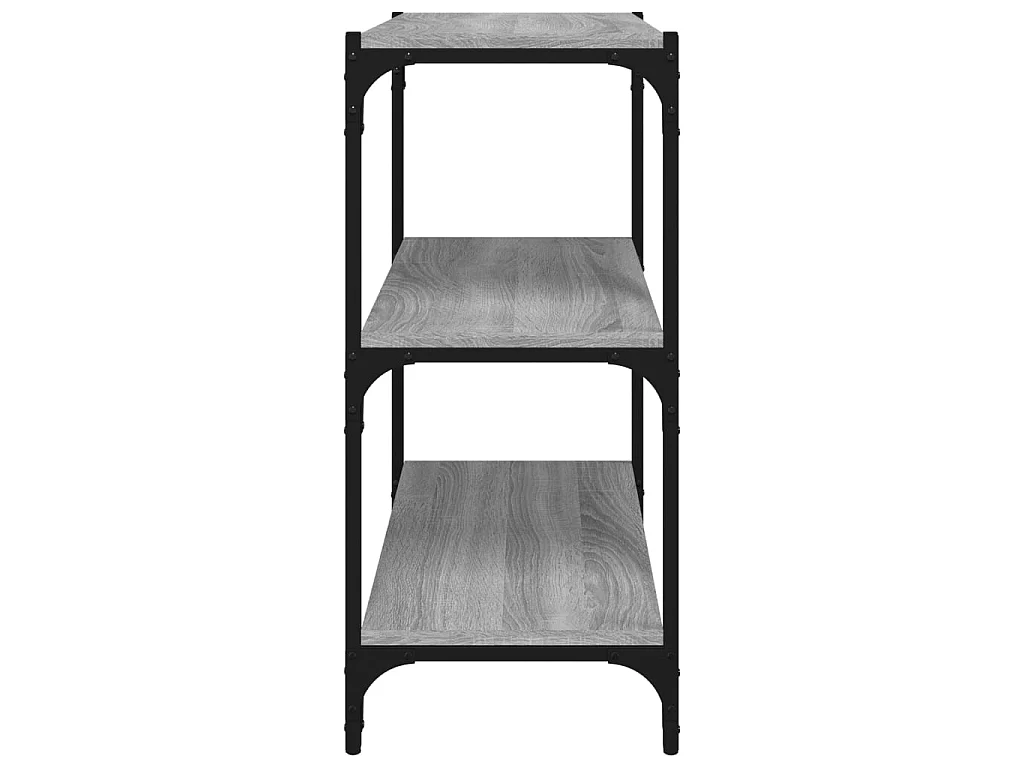 Bibliothèque Sonoma gris 60x33x70,5 cm Bois d'ingénierie acier