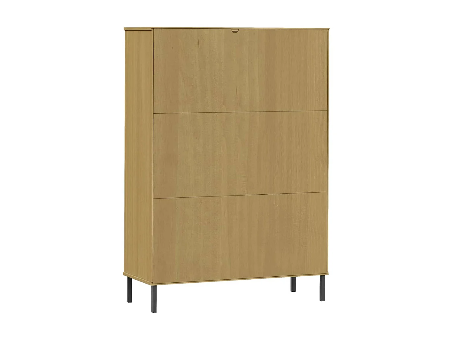 Libreria con gambe in metallo Marrone 90x35x128,5 cm Legno OSLO