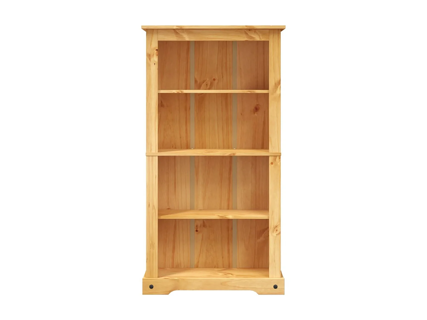 Bibliothèque 4 niveaux Gamme Corona Pin mexicain 81x29x150 cm