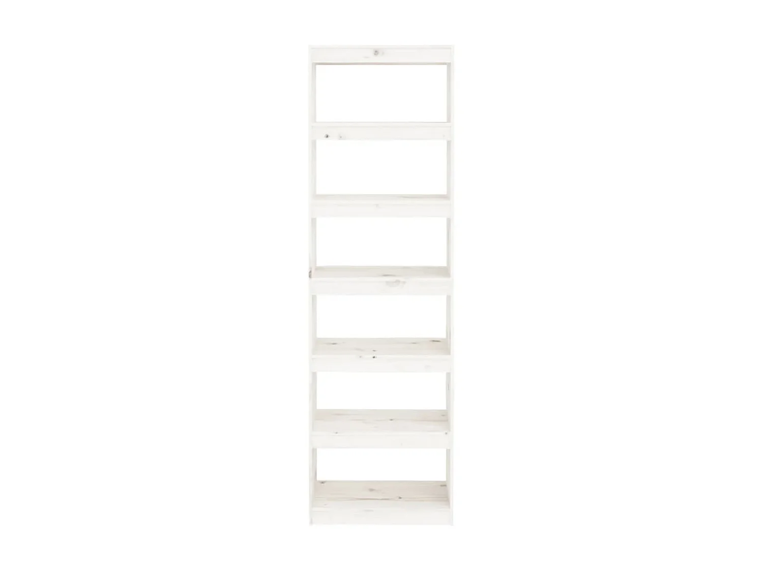 Boekenkast/Roomdivider Wit 60x30x199,5cm Massief grenen