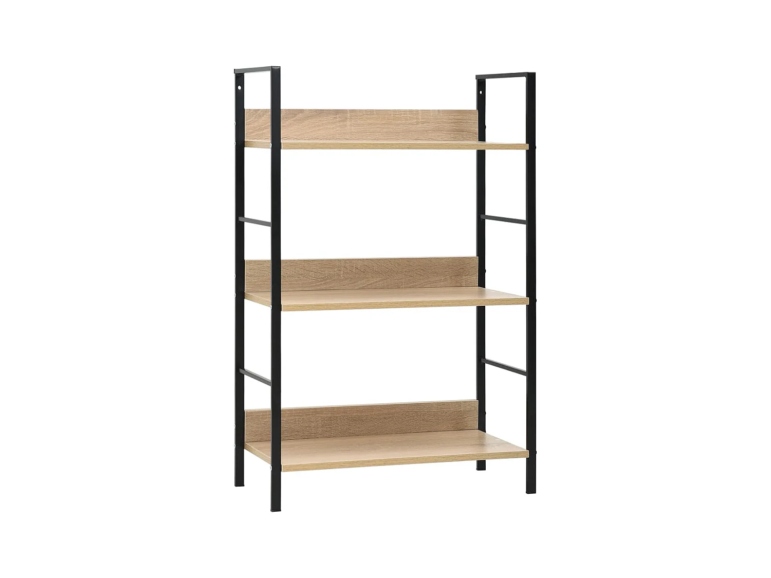 Libreria a 3 livelli in rovere 60x27,6x90,5 cm in MDF