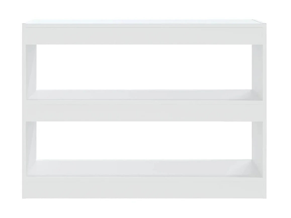 Bibliothèque/Séparateur de pièce Blanc 100x30x72 cm