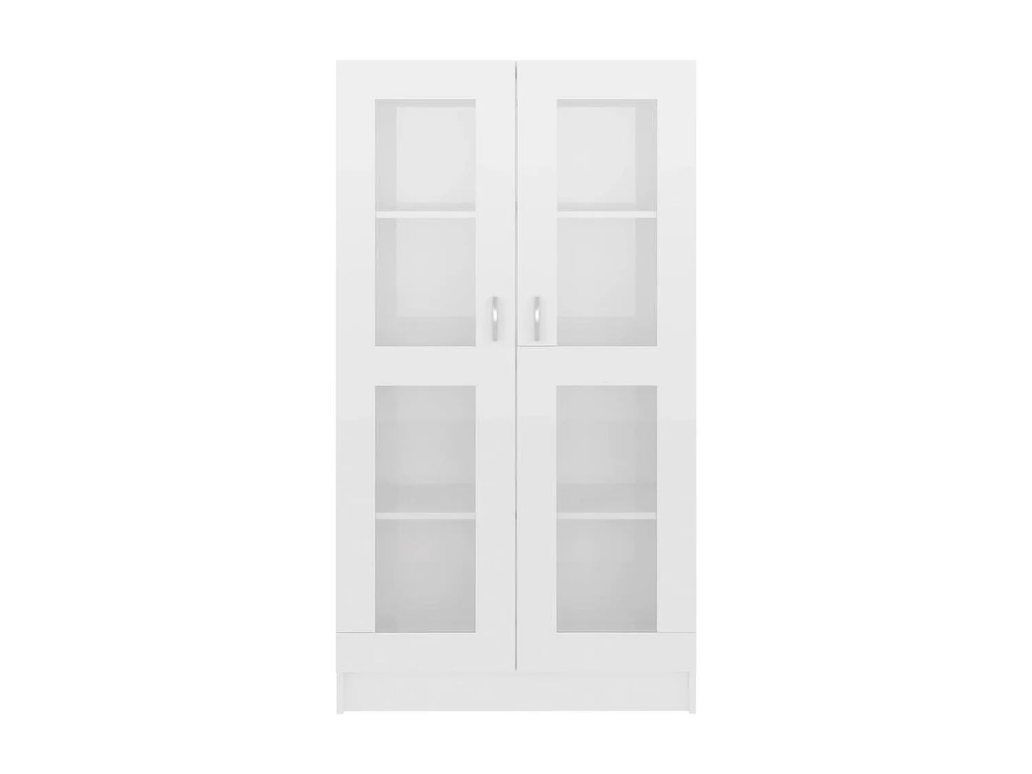 Armoire à vitrine Blanc brillant 82,5x30,5x150 cm Aggloméré