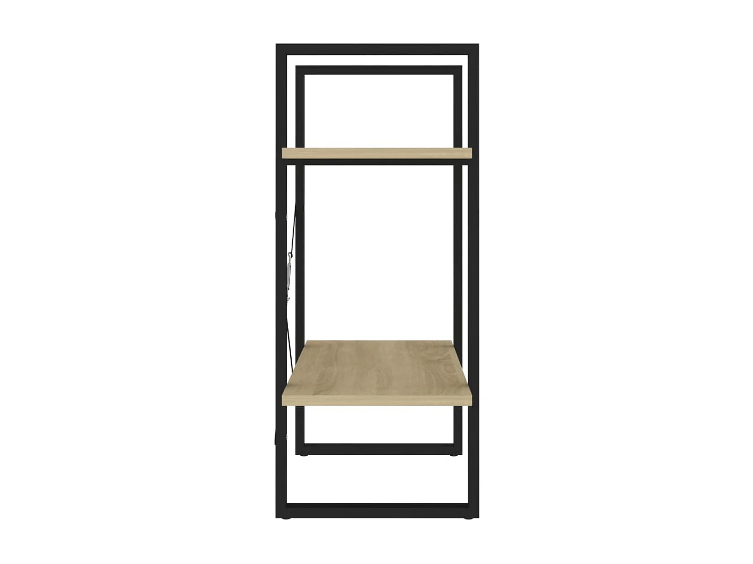 Bibliothèque à 2 niveaux Chêne sonoma 60x30x70 cm Aggloméré