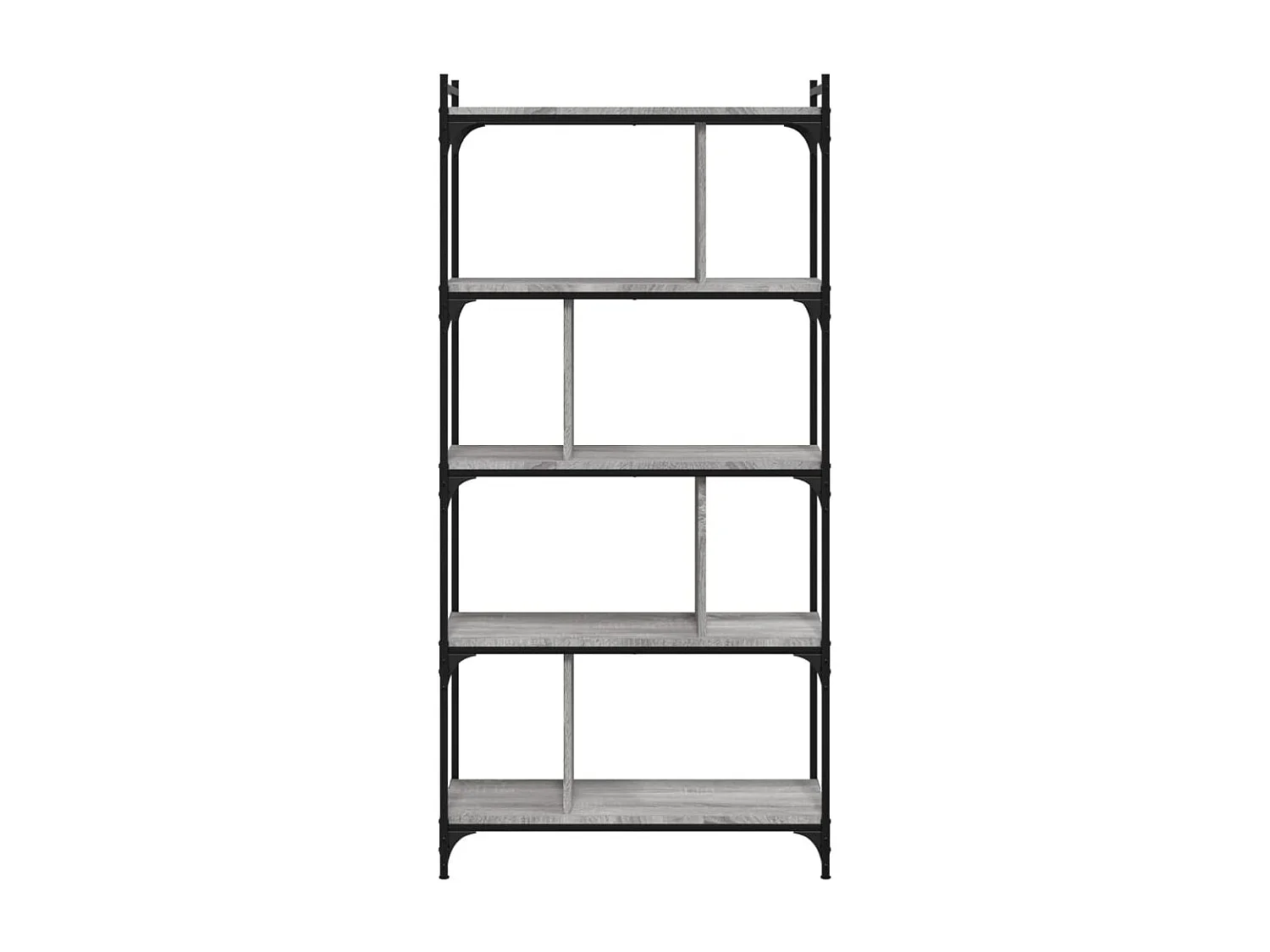 Bibliothèque 5 niveaux sonoma gris 76x32x158 cm