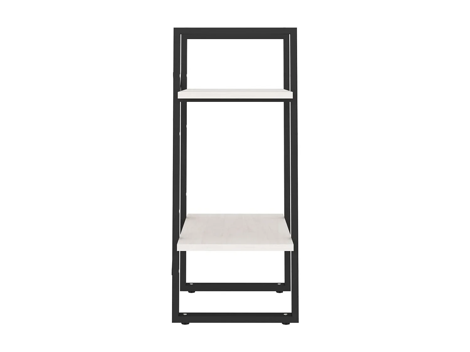 Bibliothèque à 2 niveaux Blanc 40x30x70 cm Bois de pin massif