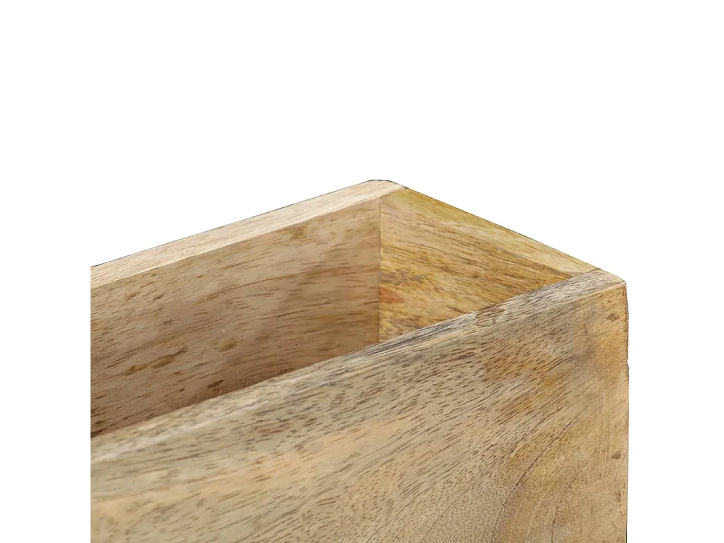 Revistero de pared 30x11x72 cm Madera maciza de mango