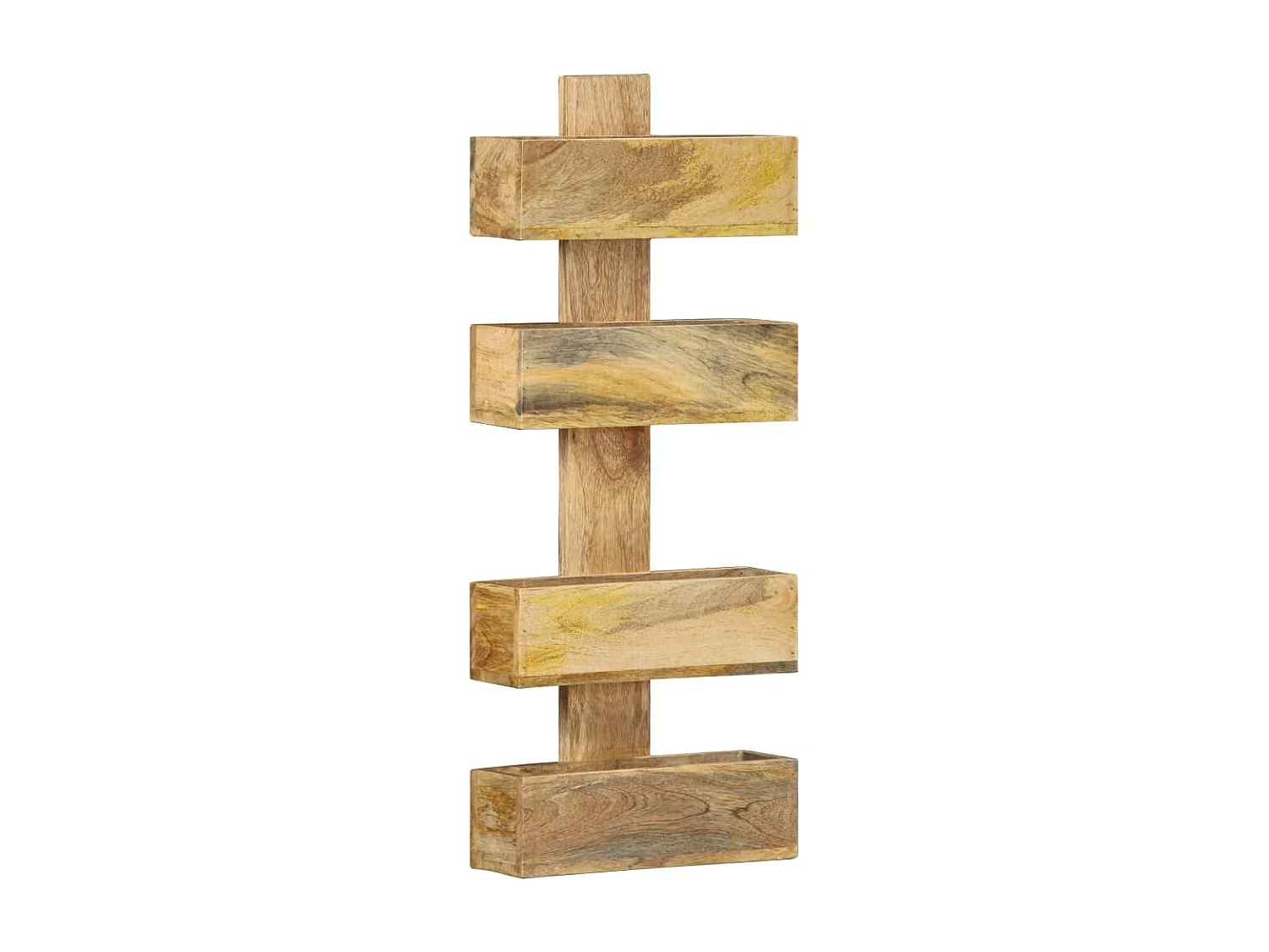 Revistero de pared 30x11x72 cm Madera maciza de mango