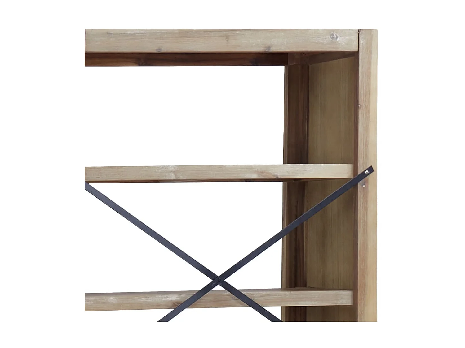 Bibliothèque 7 niveaux 80x30x200 cm Bois solide d'acacia