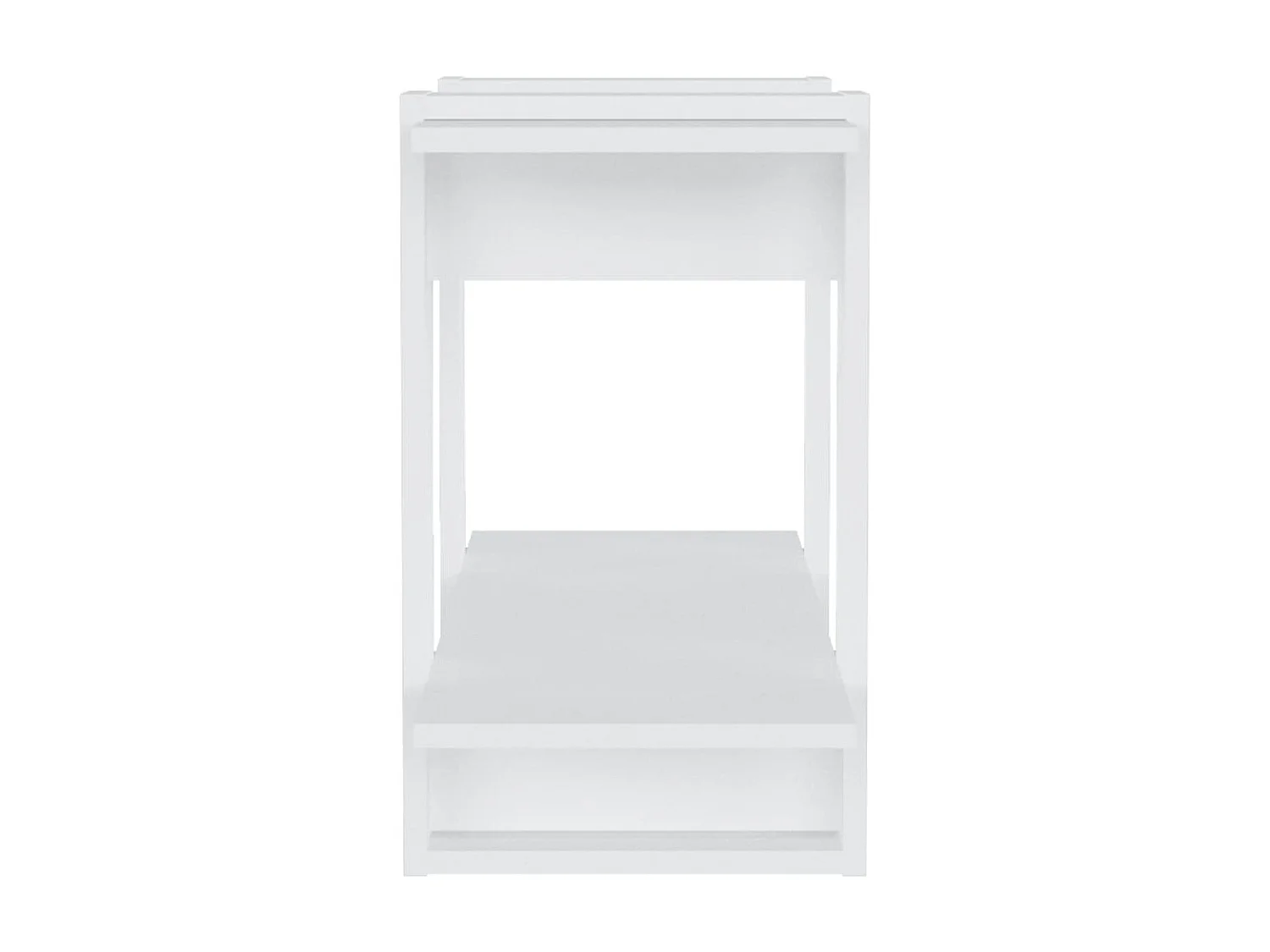 Librería/Separador de ambientes Blanco brillo 80x30x51 cm