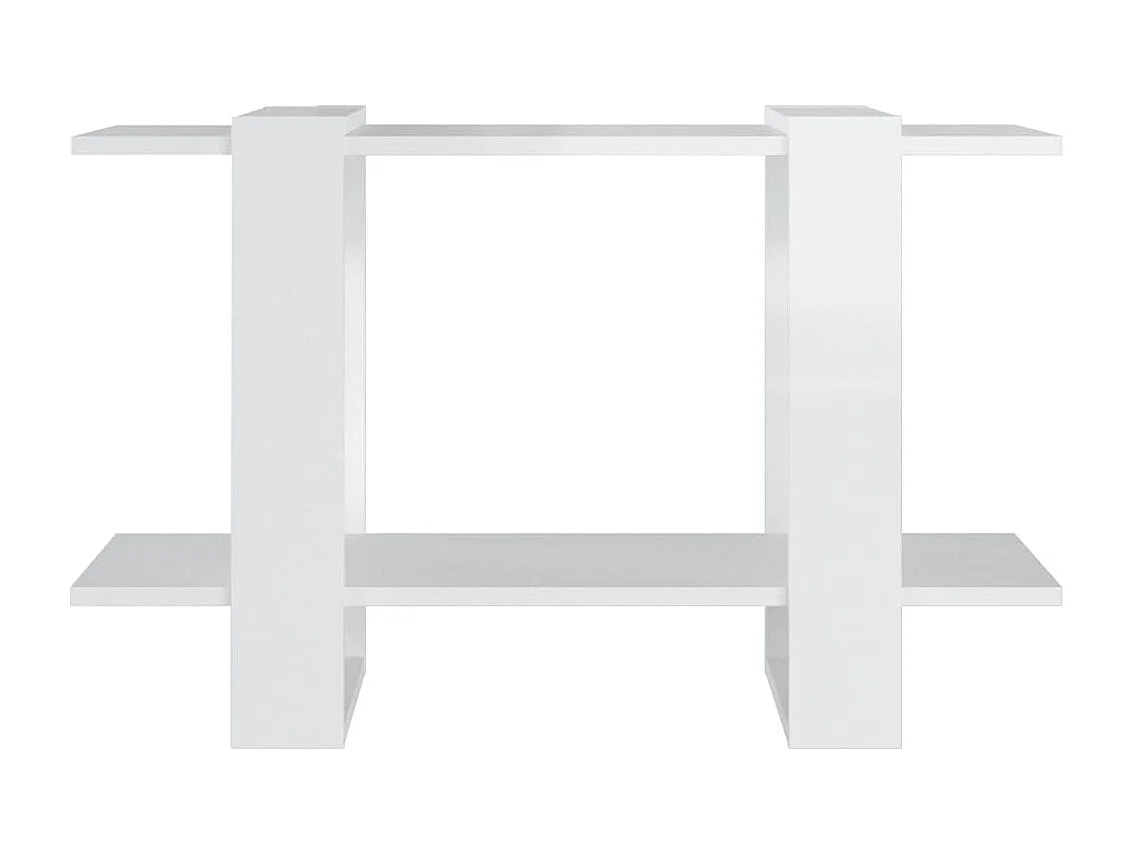 Bibliothèque/Séparateur de pièce Blanc brillant 80x30x51 cm