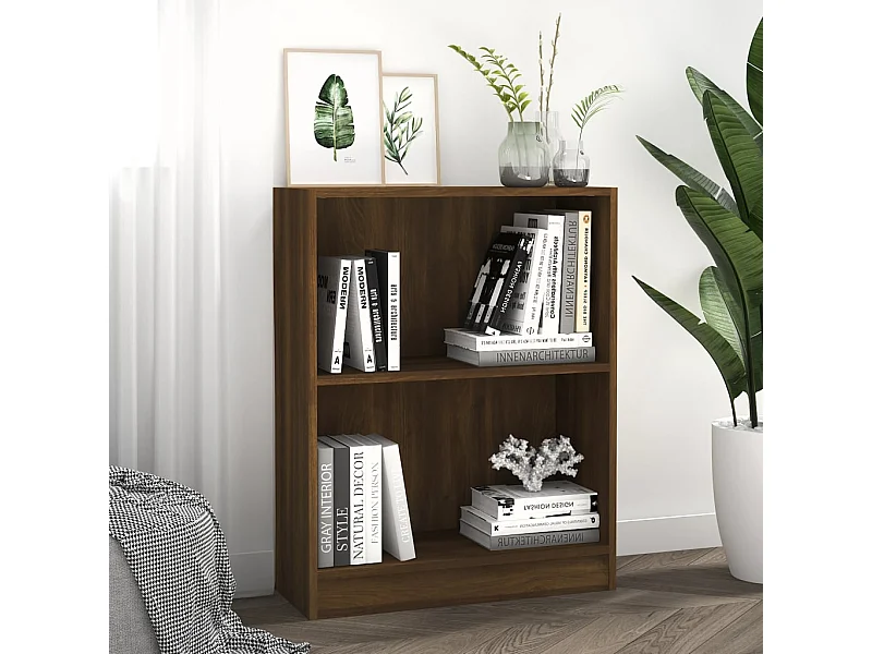 Libreria Rovere marrone 60x24x74,5 cm MDF