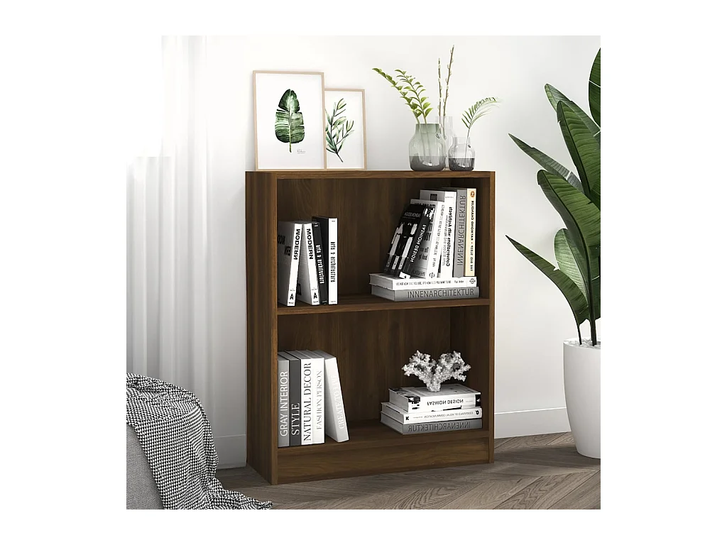 Libreria Rovere marrone 60x24x74,5 cm MDF