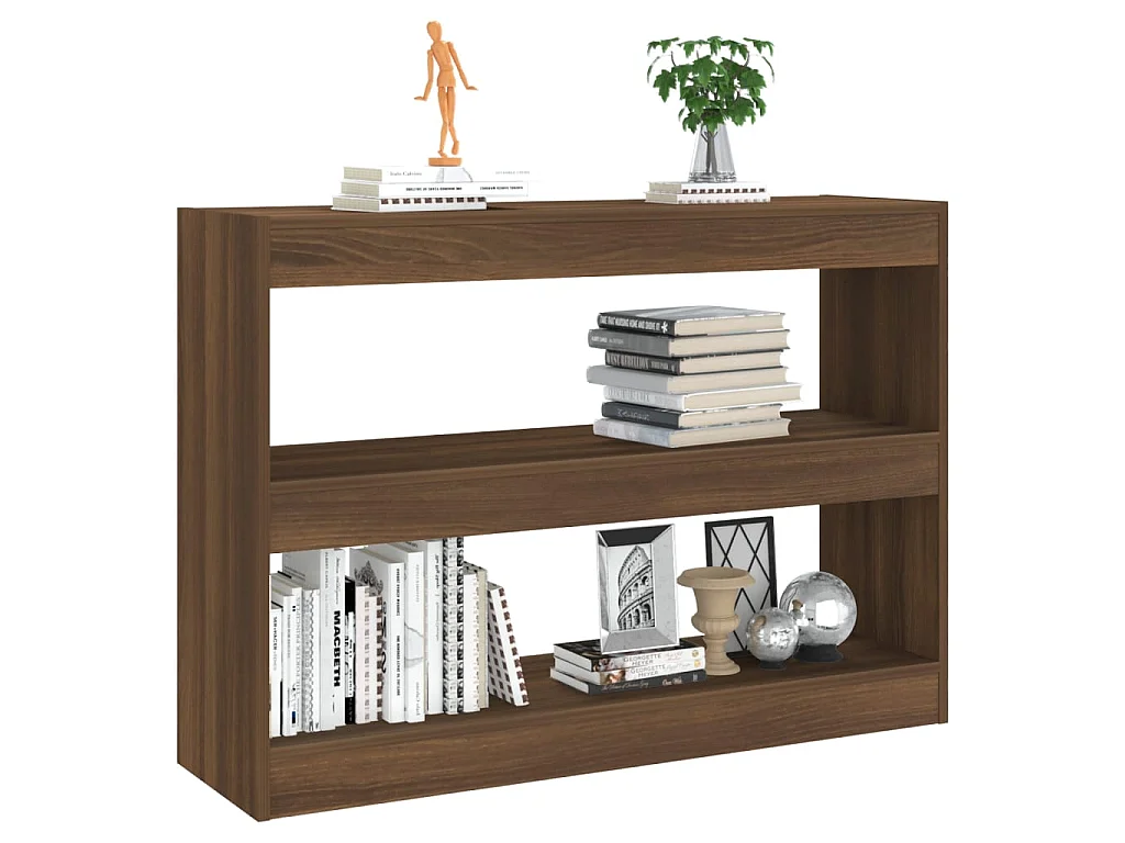 Libreria/Divisorio Rovere bruno 100x30x72 cm