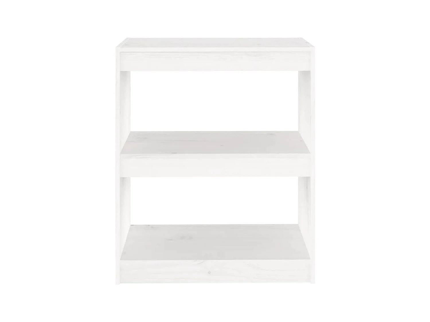 Estante/Divisória Branco 60x30x71,5 cm Madeira maciça de pinho