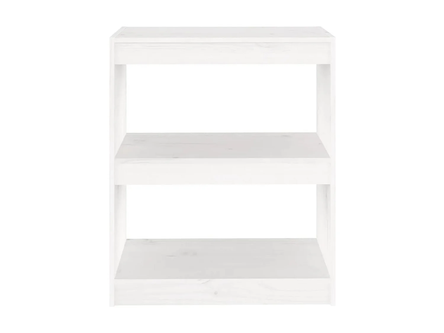 Bibliothèque/Cloison Blanc 60x30x71,5 cm Bois solide de pin