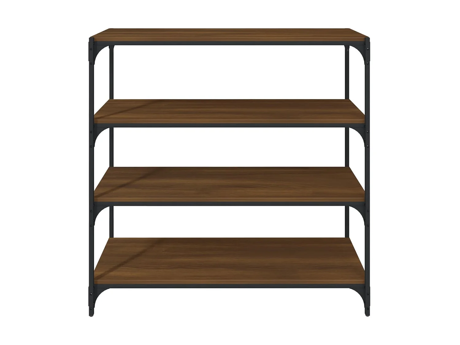 Bibliothèque Chêne marron 100x33x100cm Bois d'ingénierie et acier