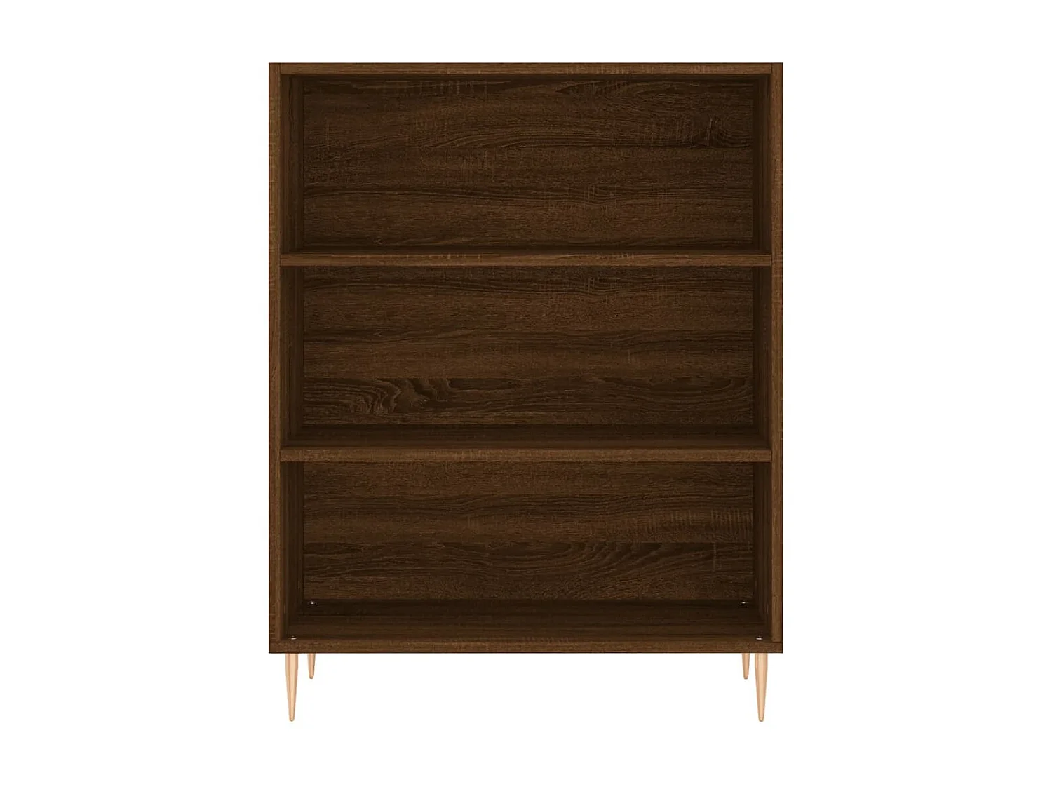Bücherregal aus brauner Eiche, 69,5 x 32,5 x 90 cm, Holzwerkstoff