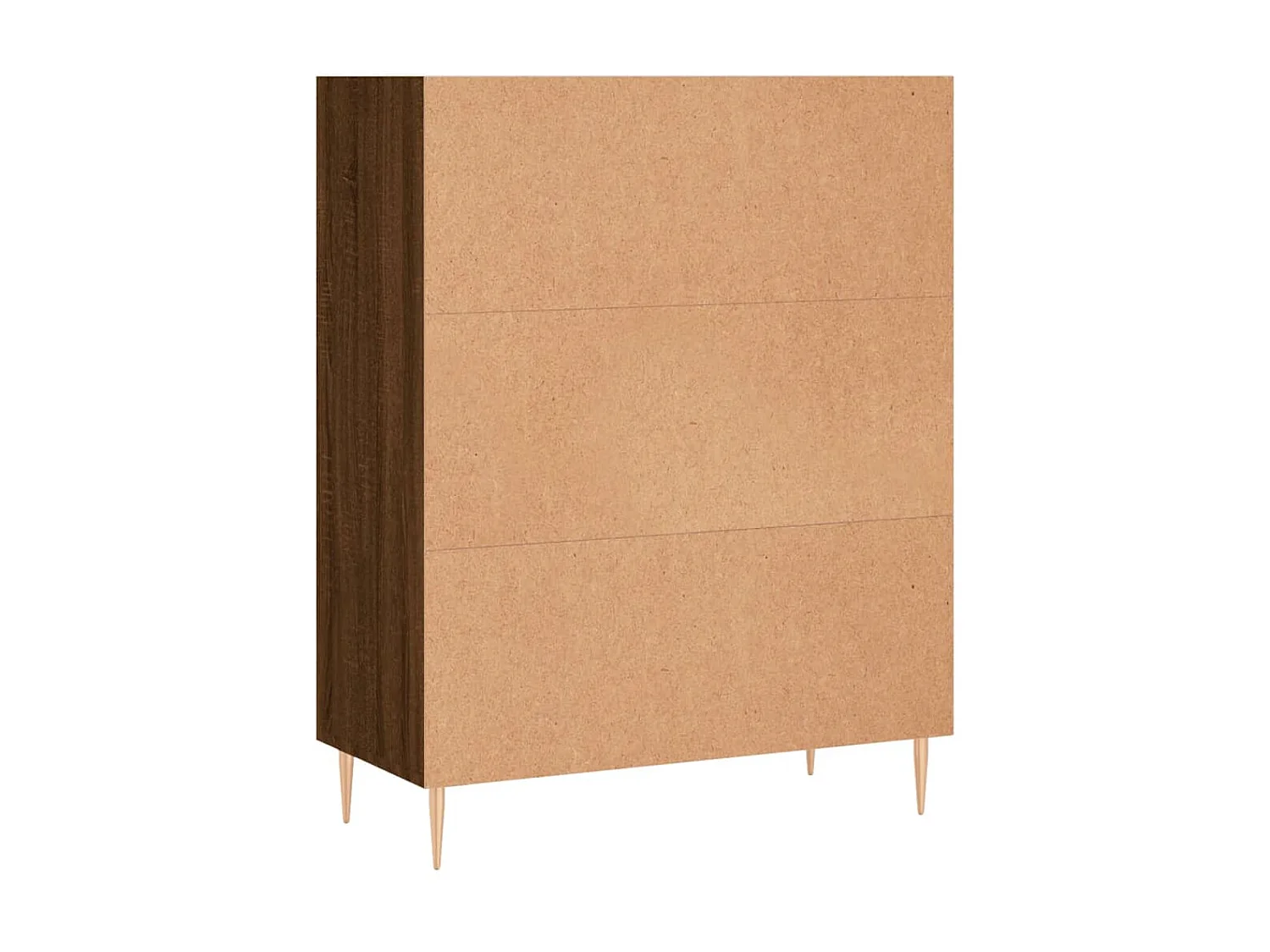 Bücherregal aus brauner Eiche, 69,5 x 32,5 x 90 cm, Holzwerkstoff