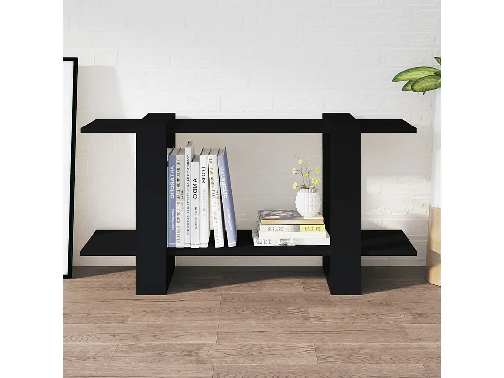 Bücherregal Schwarz 100x30x51 cm Holzwerkstoff