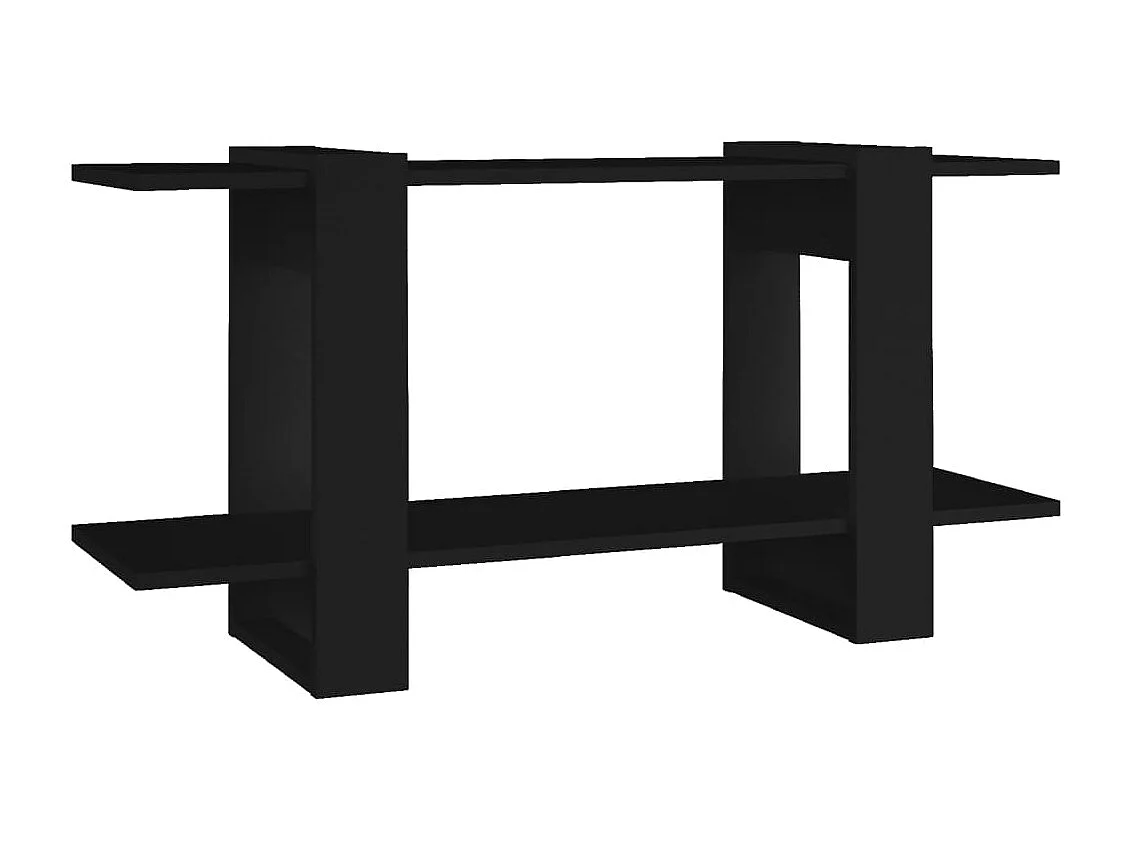 Bücherregal Schwarz 100x30x51 cm Holzwerkstoff