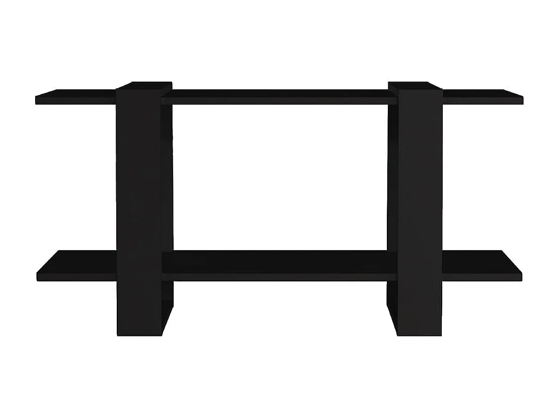 Bücherregal Schwarz 100x30x51 cm Holzwerkstoff