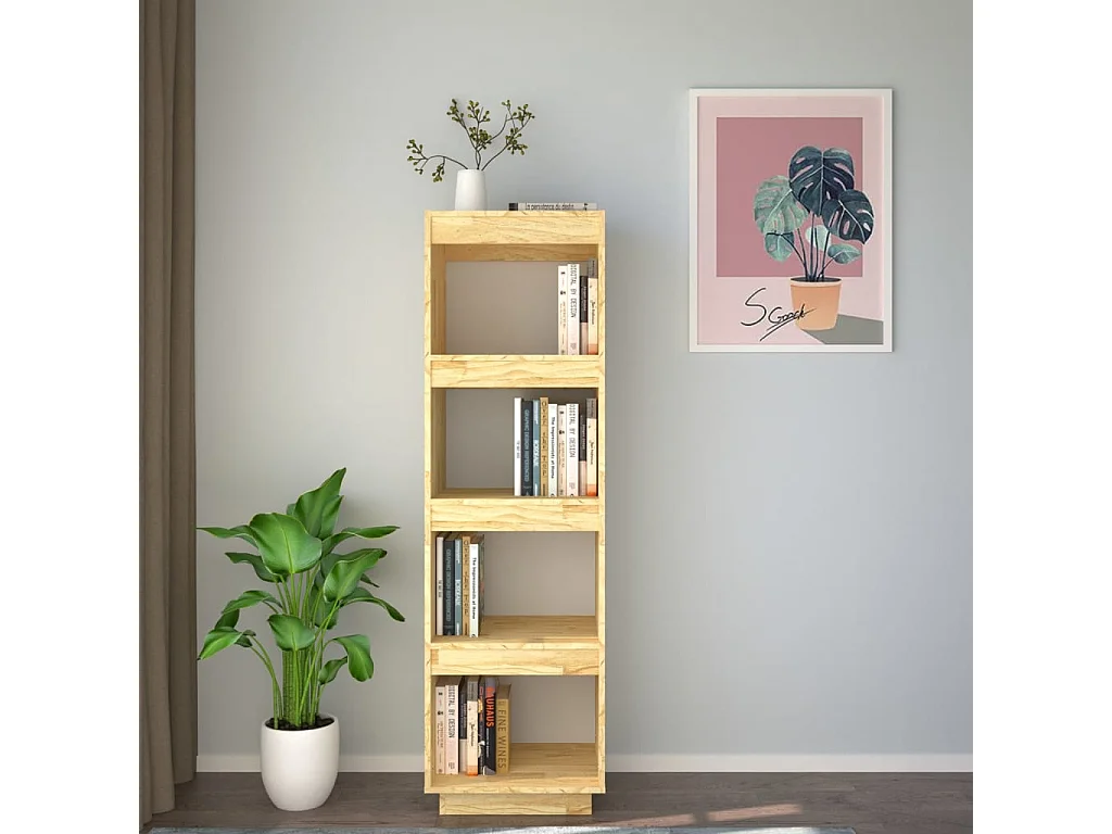 Libreria/Divisorio 40x35x135 cm in pino massiccio