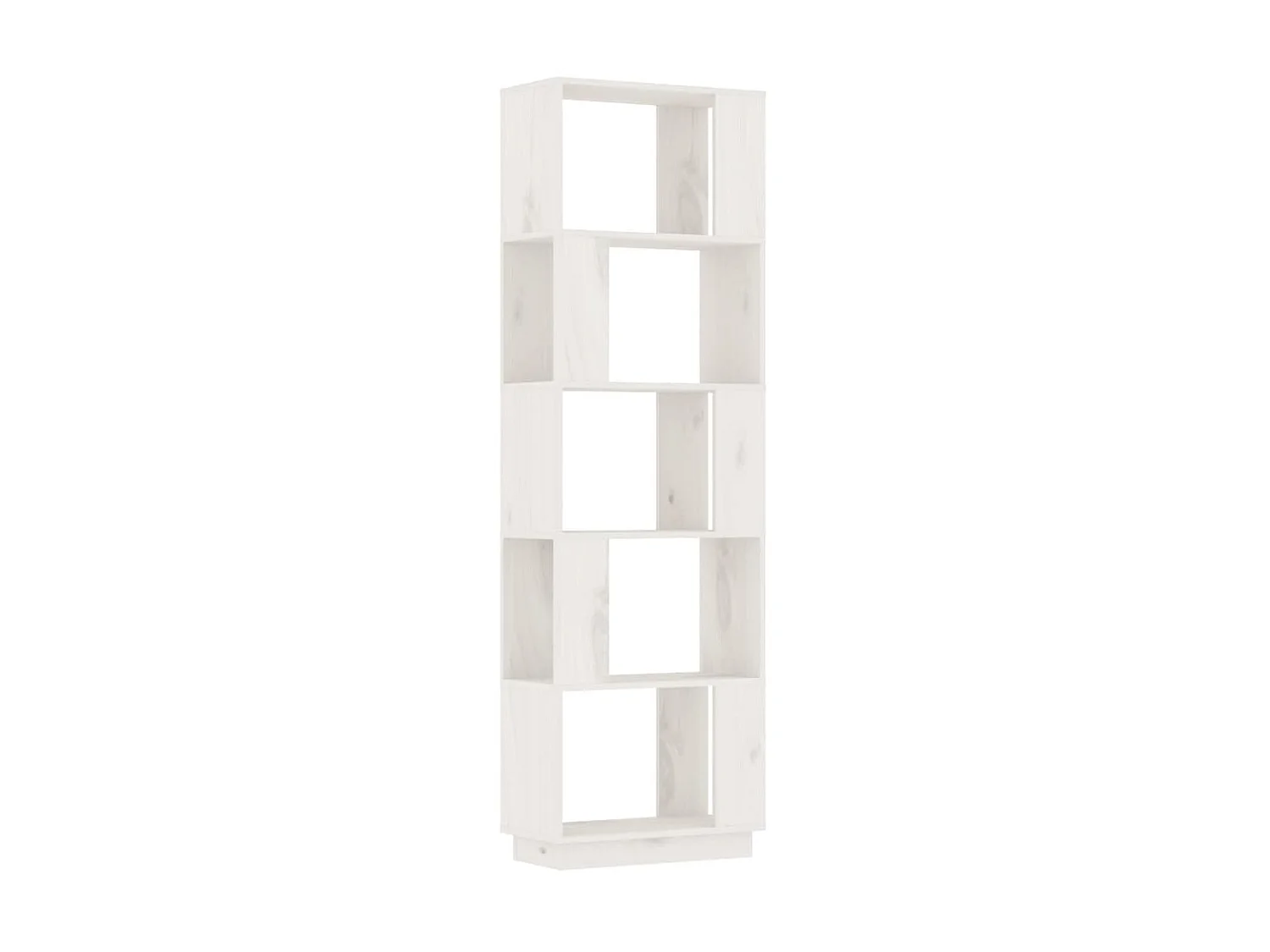 Libreria/Divisorio Bianco 51x25x163,5 cm Pino massiccio