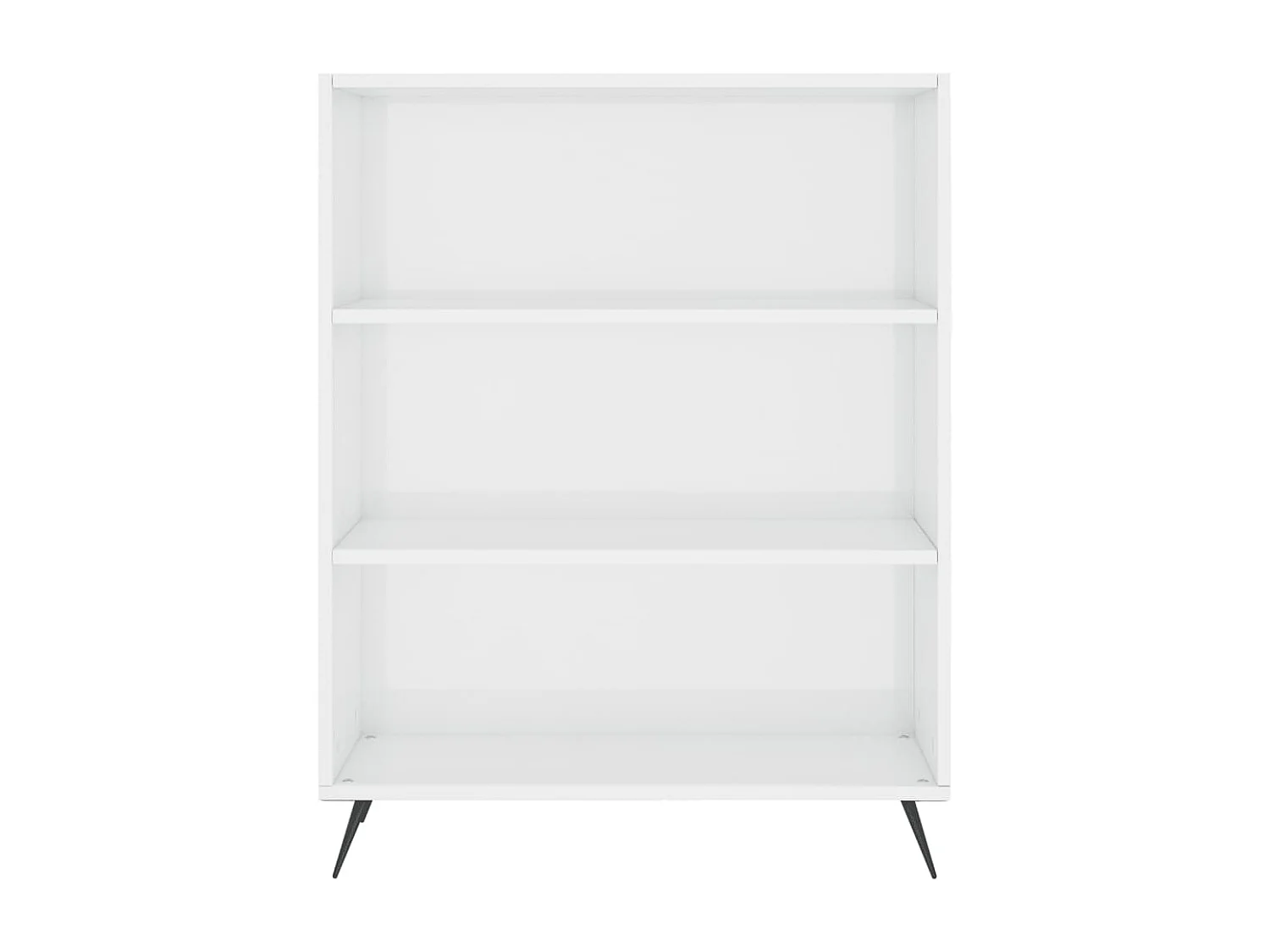 Libreria bianca lucida 69,5x32,5x90 cm in multistrato