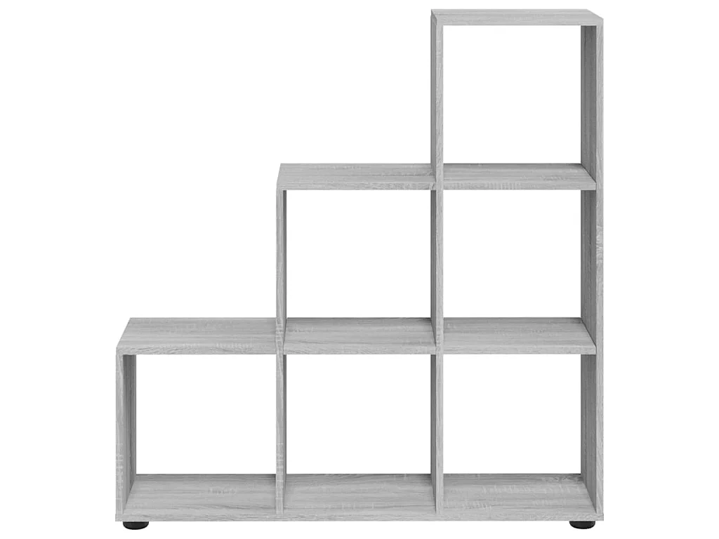 Bibliothèque escalier Sonoma gris 107 cm Bois d'ingénierie