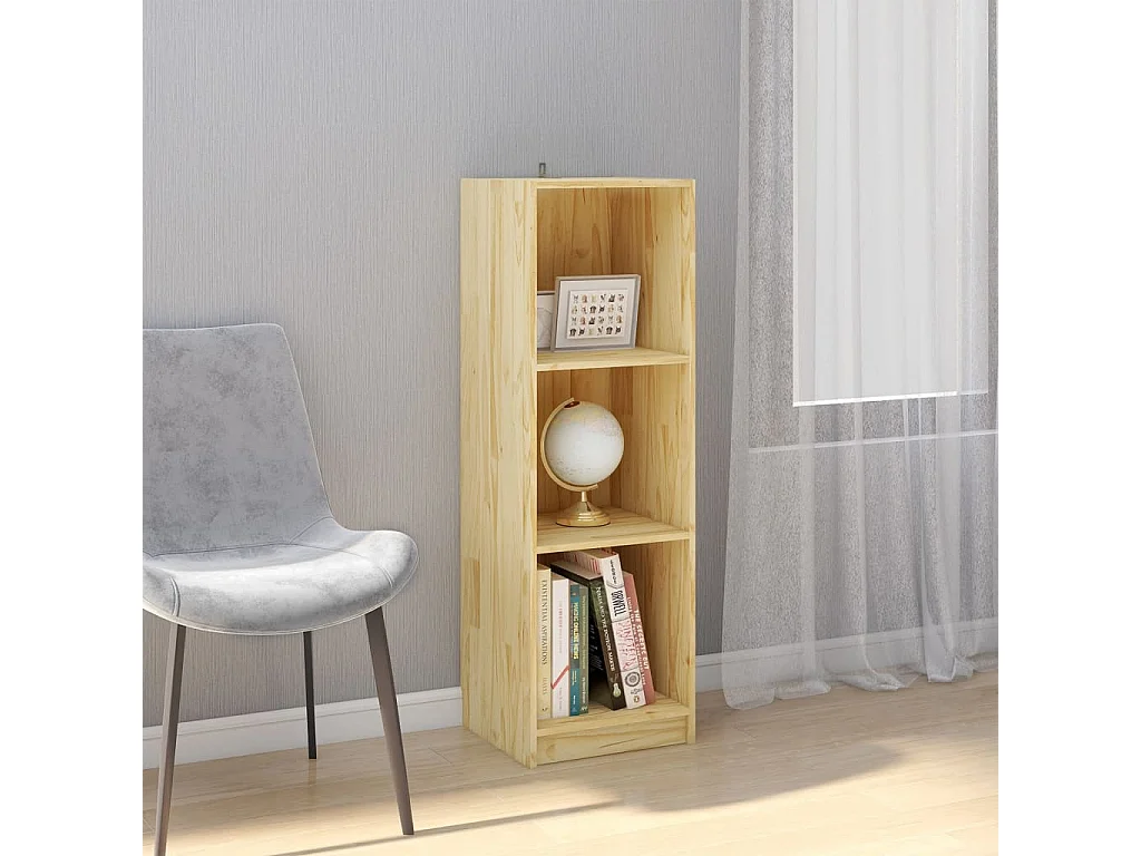 Bücherregal/Raumteiler 36x33x110 cm massive Kiefer