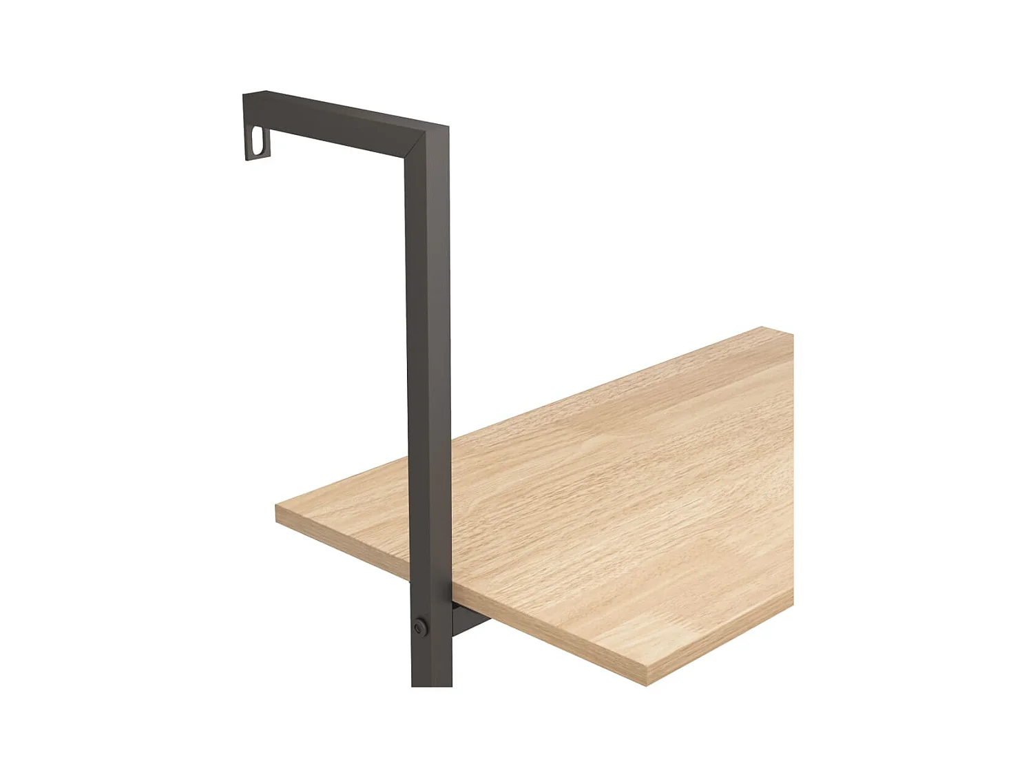 étagère inclinée 3 niveaux Marron clair et noir 64x35x120,5 cm