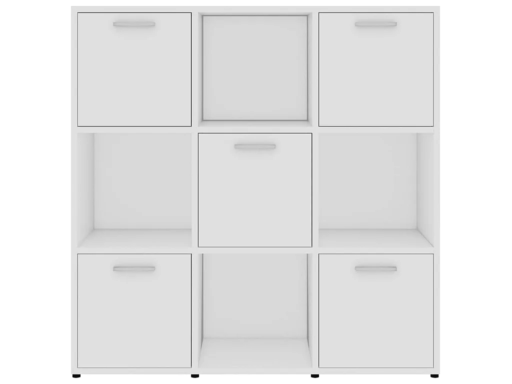 Bücherregal Weiß 90x30x90 cm Spanplatte