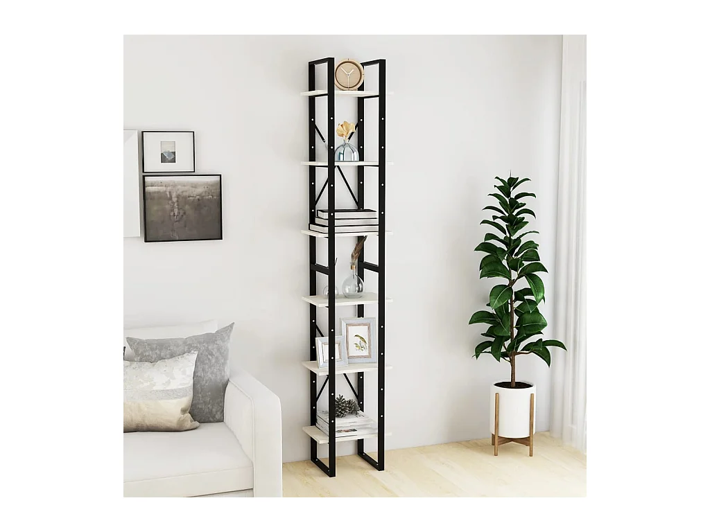 Armoire haute Blanc 40x30x210 cm Bois de pin solide