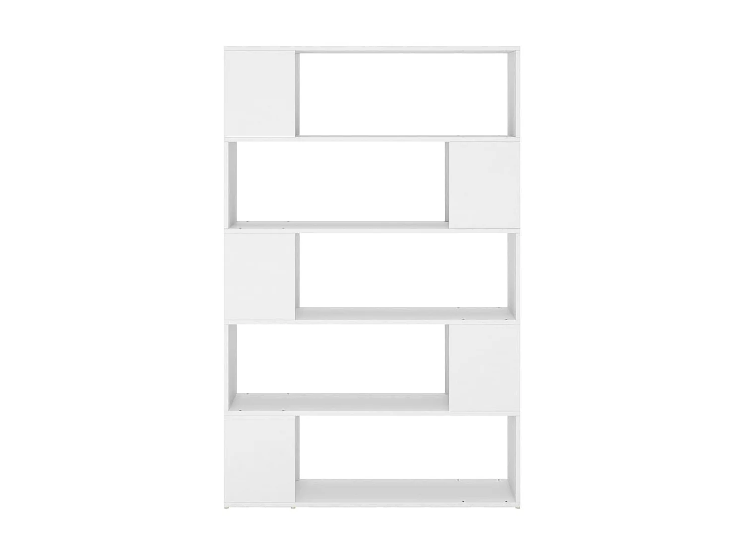 Librería Separador de ambientes Aglomerado Blanco 100x24x155 cm