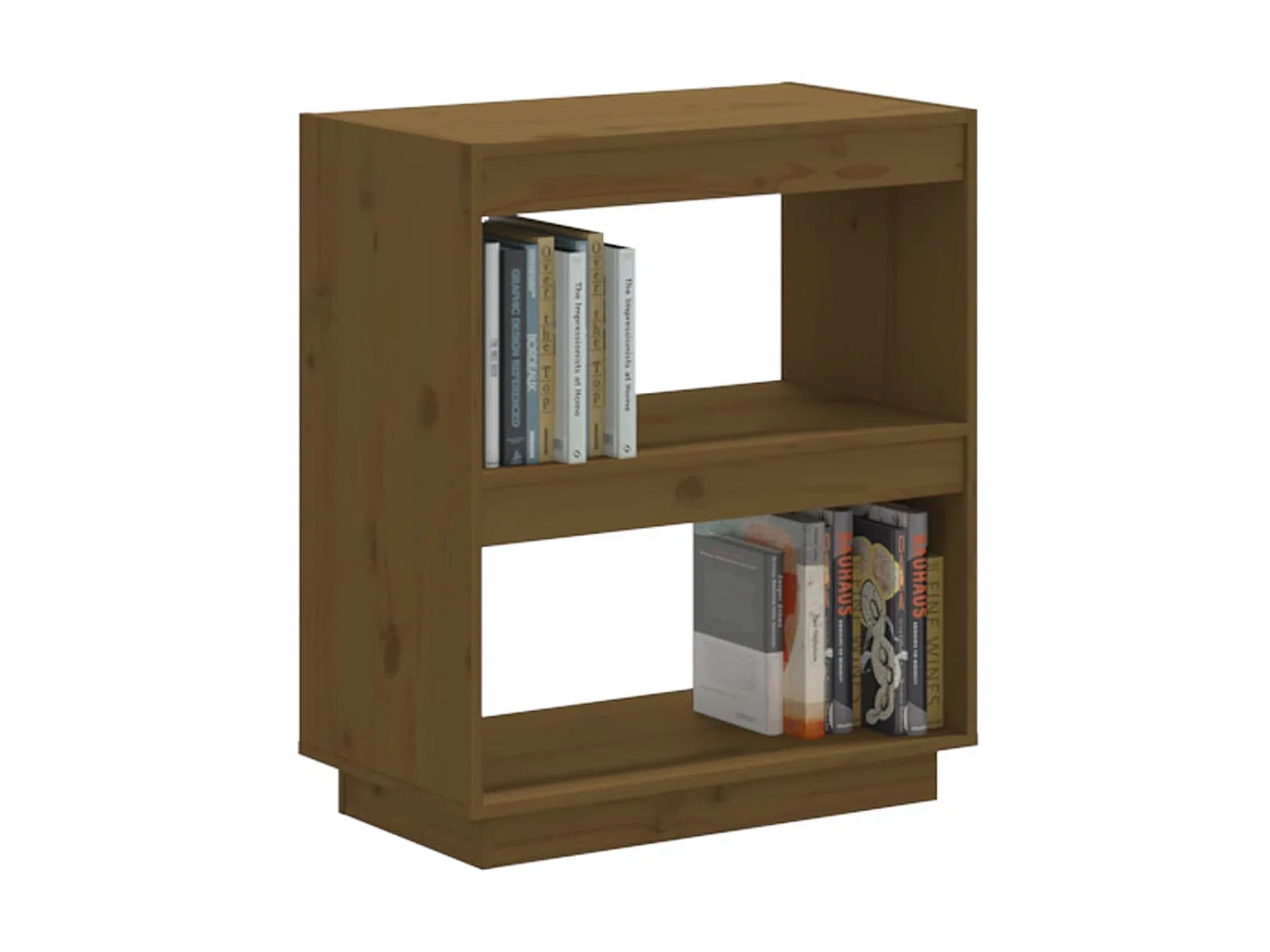 Bibliothèque Marron miel 60x35x71 cm Bois de pin massif