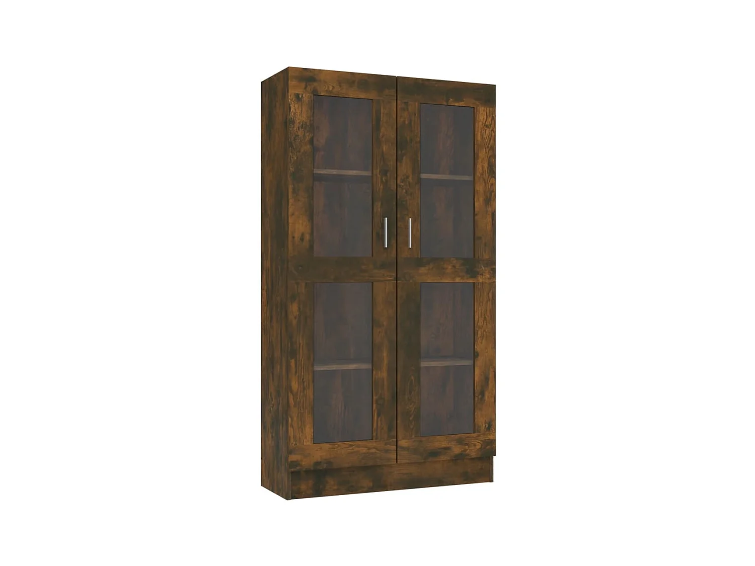 Armoire à vitrine Chêne fumé 82,5x30,5x150 cm Bois d'ingénierie